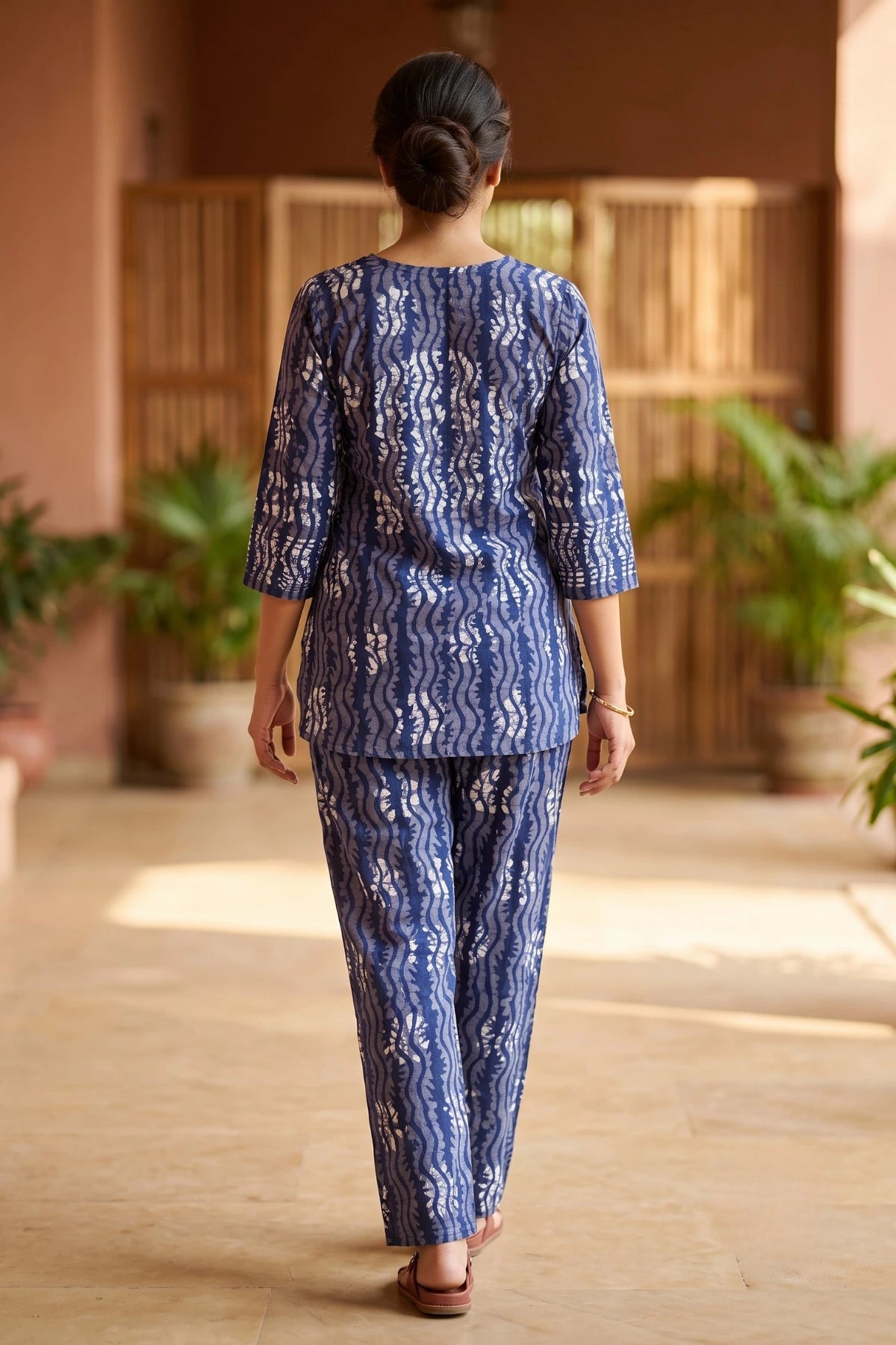 Batik Twilight Co-Ord Set - Navy