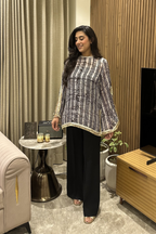 Noir Silk Batik Cape Tunic