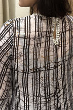 Noir Silk Batik Cape Tunic