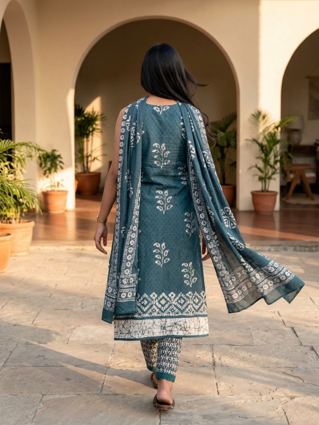 Rama Van Batik Suit Set – full look | handcrafted batik ethnic wear for women | Shades of You
