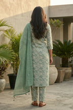 Smoke Glow Batik Set – full look | handcrafted batik ethnic wear for women | Shades of You