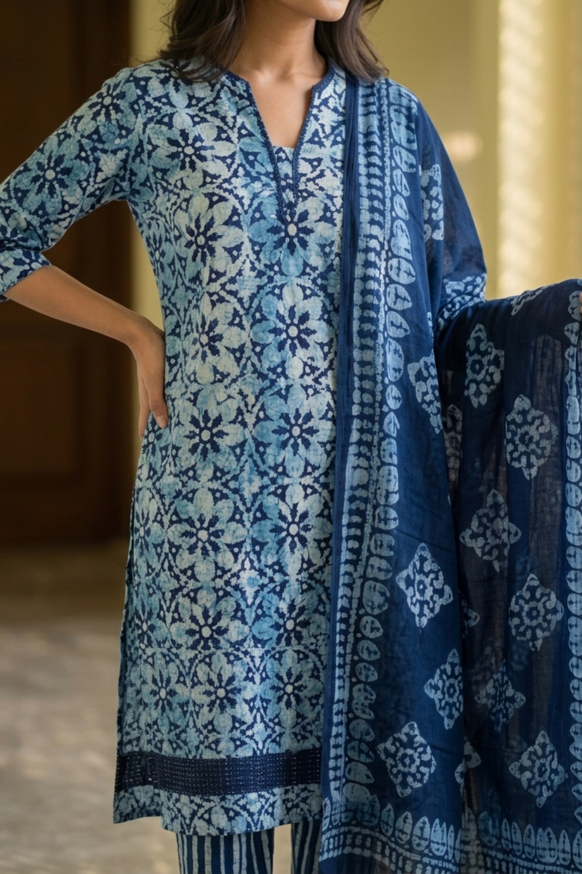 Batik Twilight Sky Suit Set