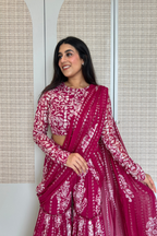 Kira Batik Drape Saree Set