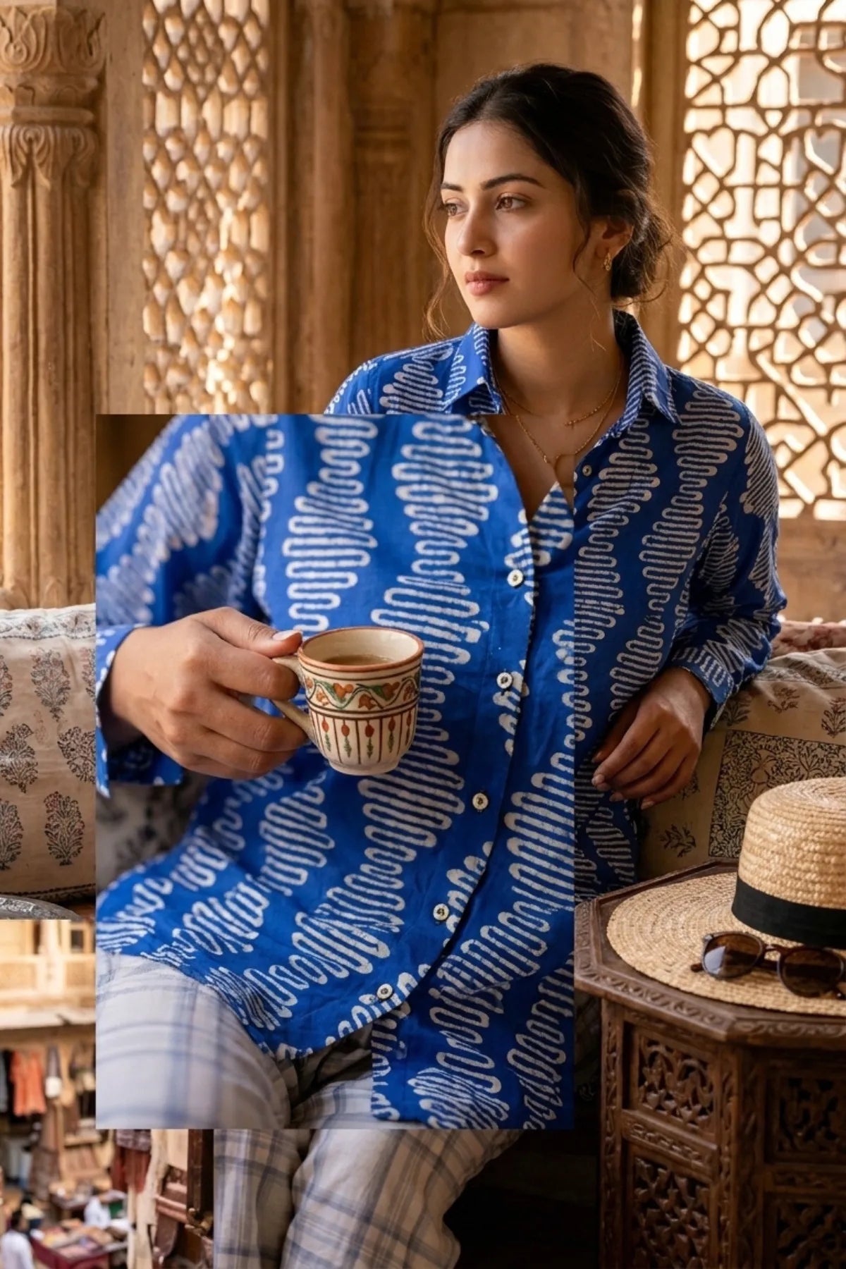Sky Rhythm Modal Shirt