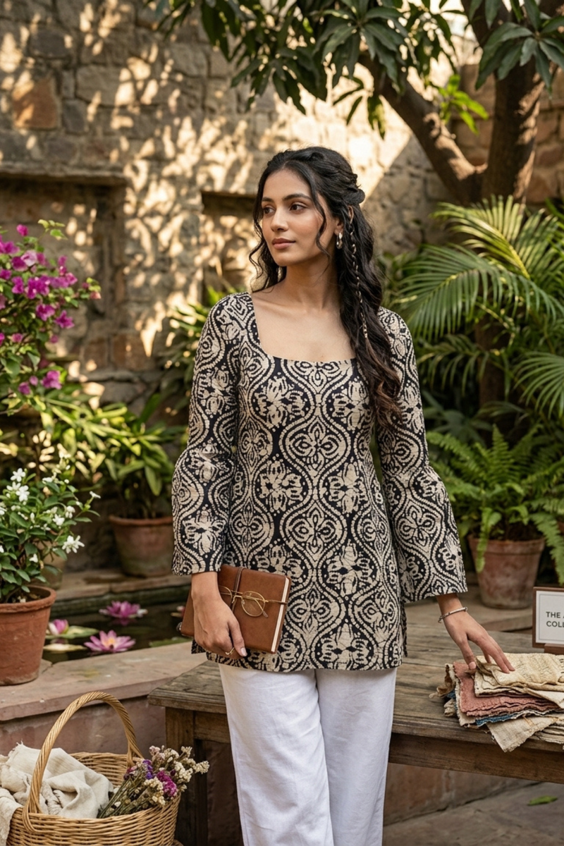 Mosaic Cotton Kurti