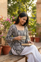 Mosaic Cotton Kurti