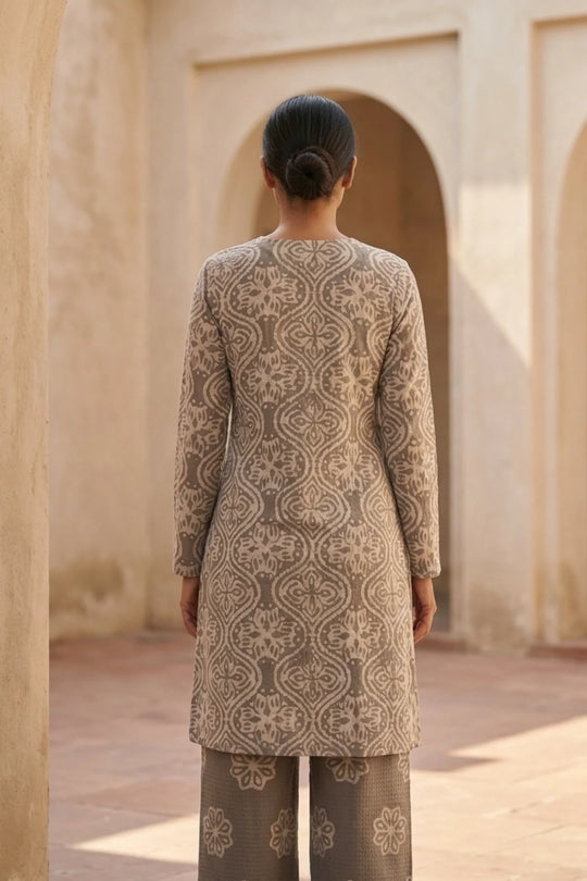 Comfort Office Batik Co-ord – back view | handcrafted batik ethnic wear for women | Shades of You, detail