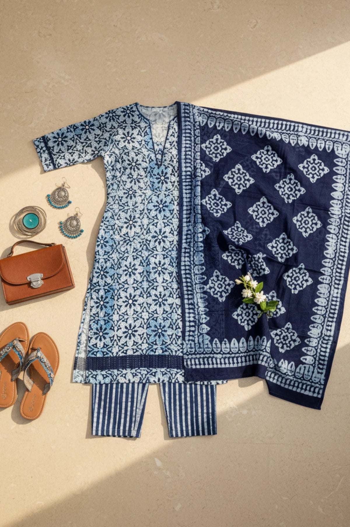 Batik Twilight Sky Suit Set