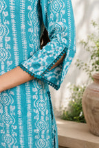 Batik Crazy In Love Suit Set - Blue