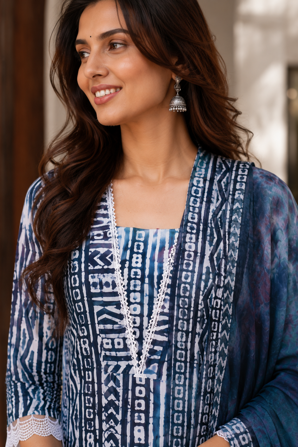 Batik & Tie Dye's Love Child – back view | handcrafted batik ethnic wear for women | Shades of You