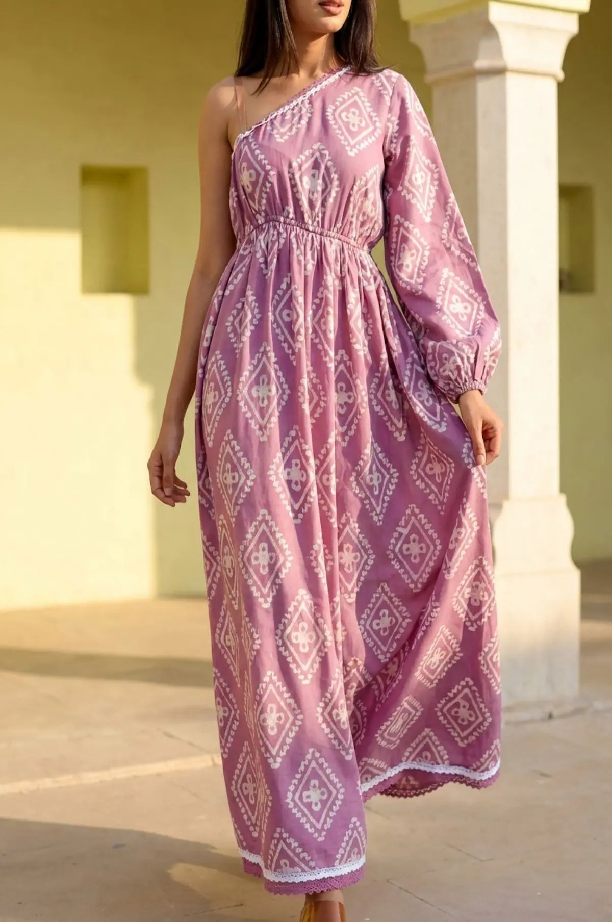 Lavender Moon One-Shoulder Maxi