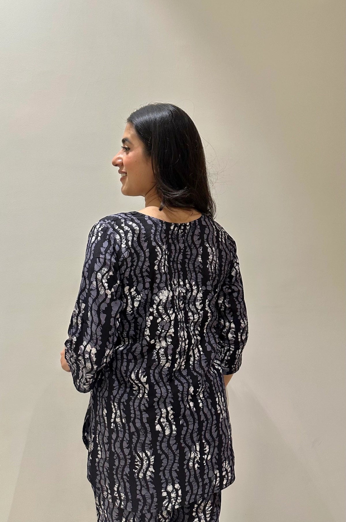 Batik Twilight Co-Ord Set - Black