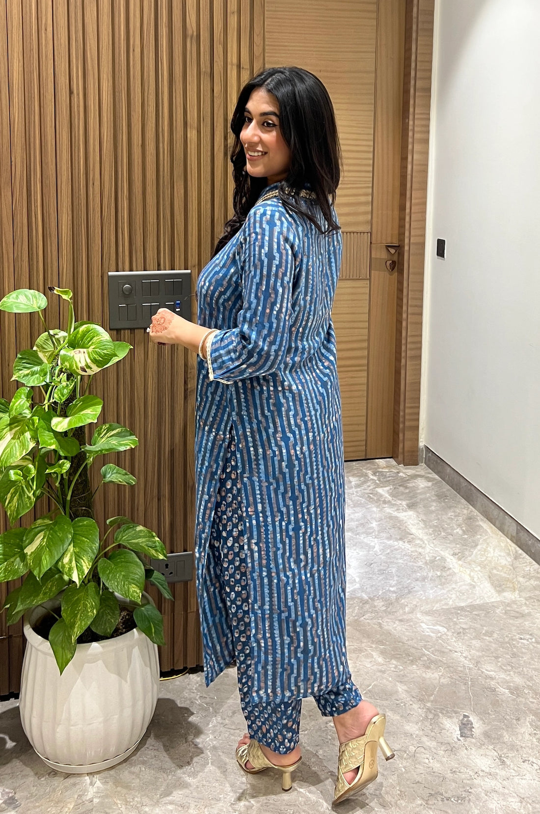 Turquoise Tide Batik Suit Set