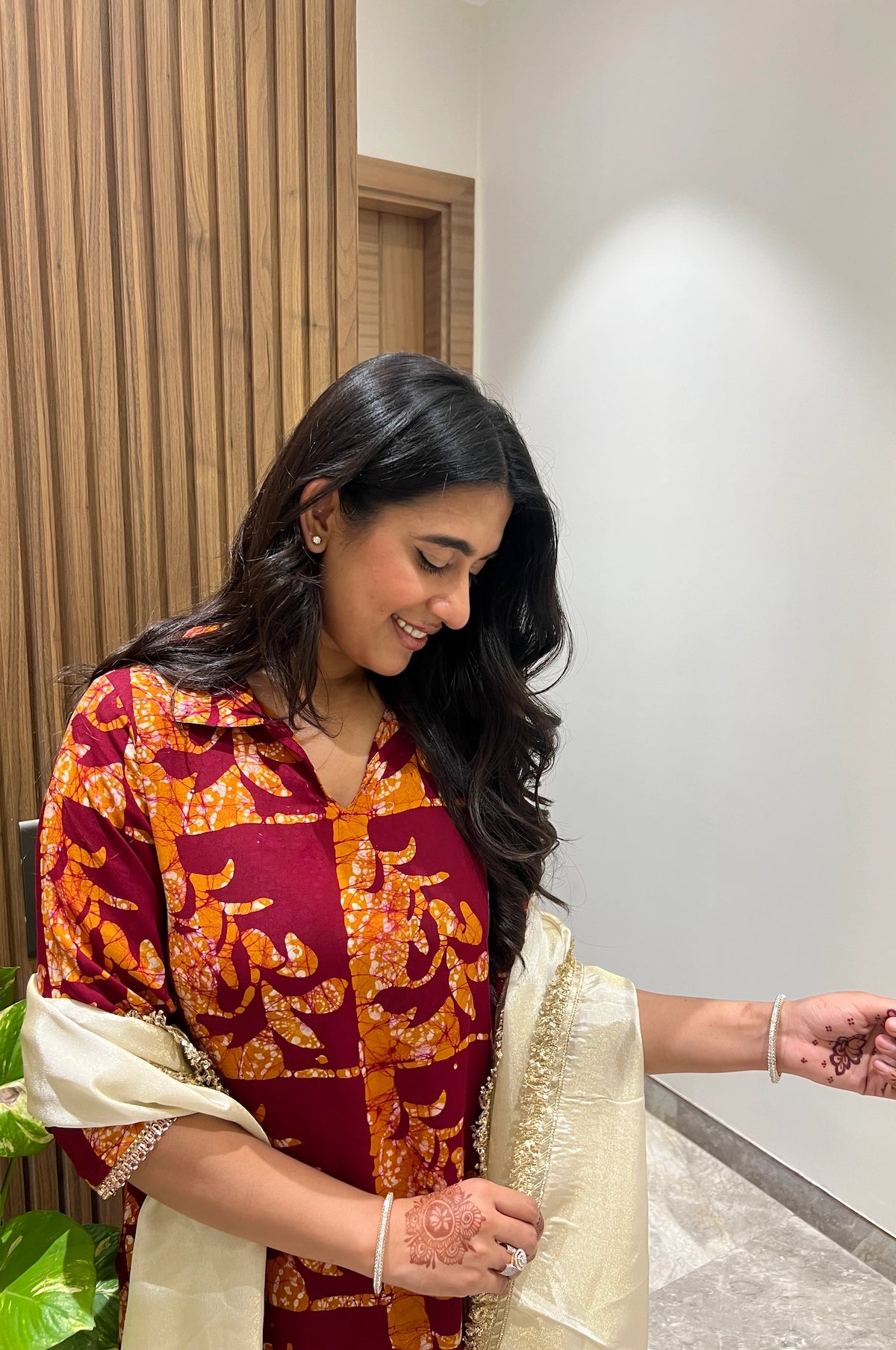 Rustic Rose Batik Suit Set