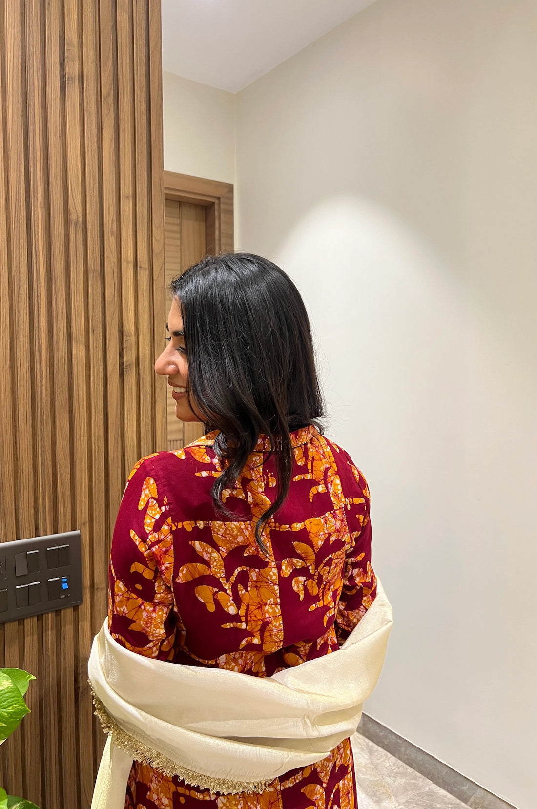 Rustic Rose Batik Suit Set