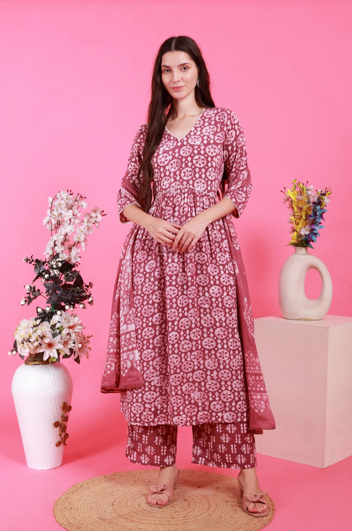 Crushed Batik in Alia’s Anarkali Suit