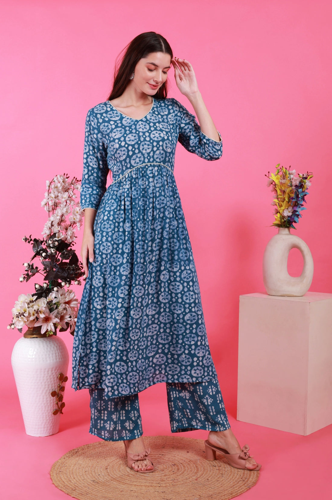 Crushed Batik in Alia’s Anarkali Suit