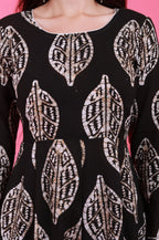 Petal Anarkali Set in Batik - Black – styled look | handcrafted batik ethnic wear for women | Shades of You