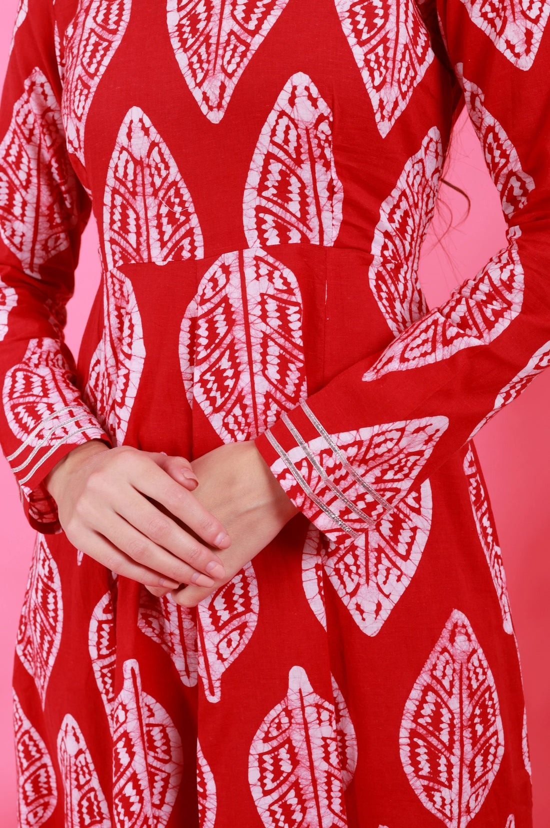 Petal Anarkali Set in Batik