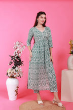 Batik in Alia’s Anarkali Suit - Olive
