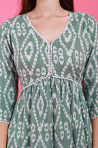 Batik in Alia’s Anarkali Suit - Olive