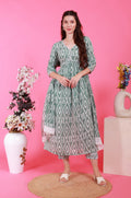 Batik in Alia’s Anarkali Suit - Olive