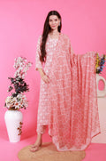 Rose Handprinted Batik Suit Set