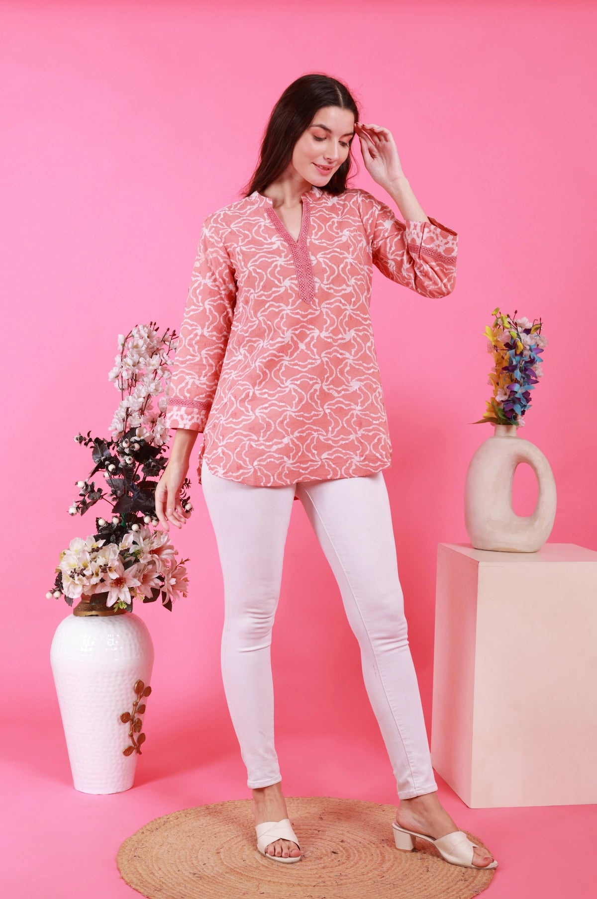 Batik With Dobby Tunic