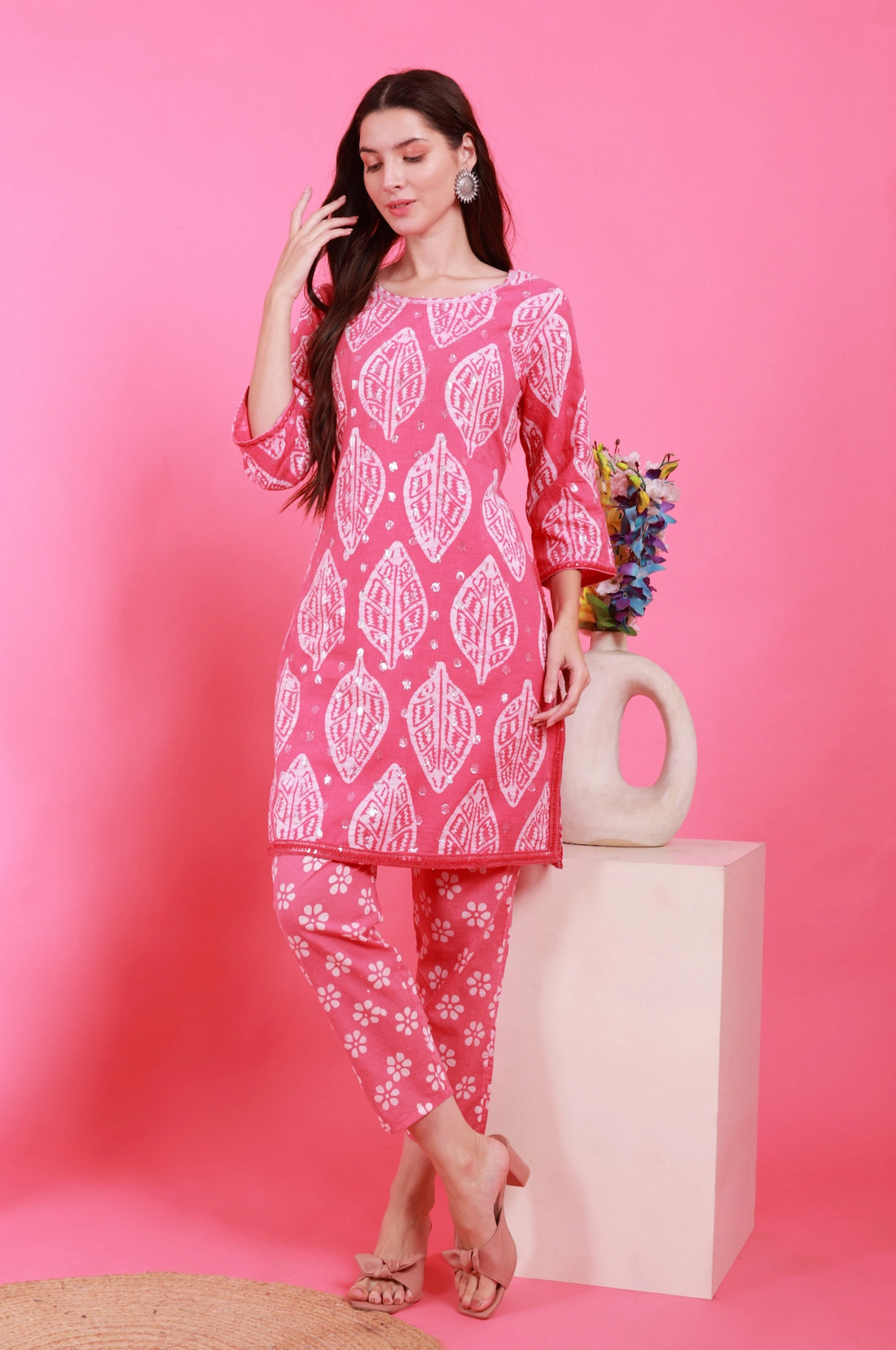 Batik Silver Petal Co-Ord Set