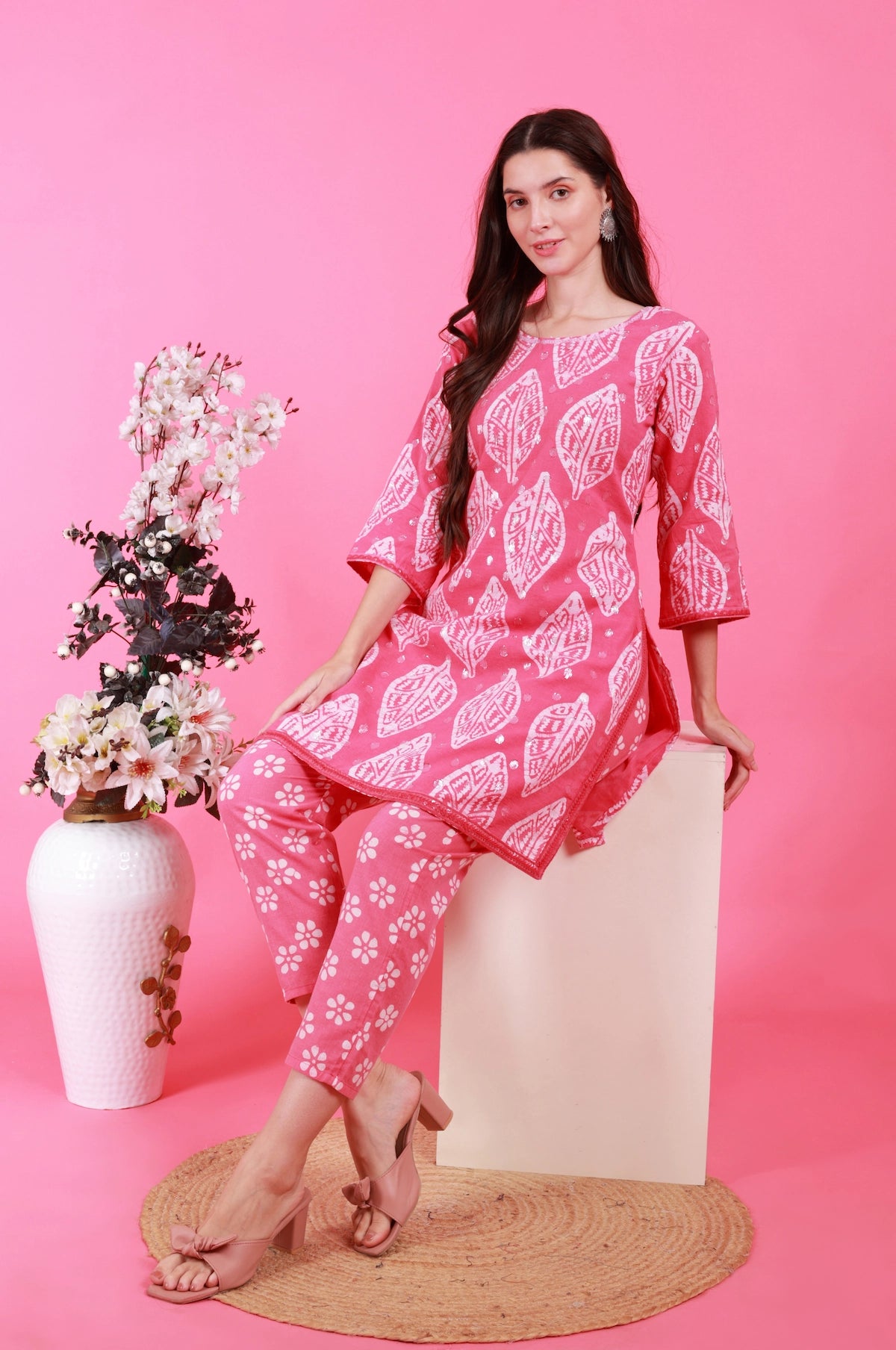 Batik Silver Petal Co-Ord Set