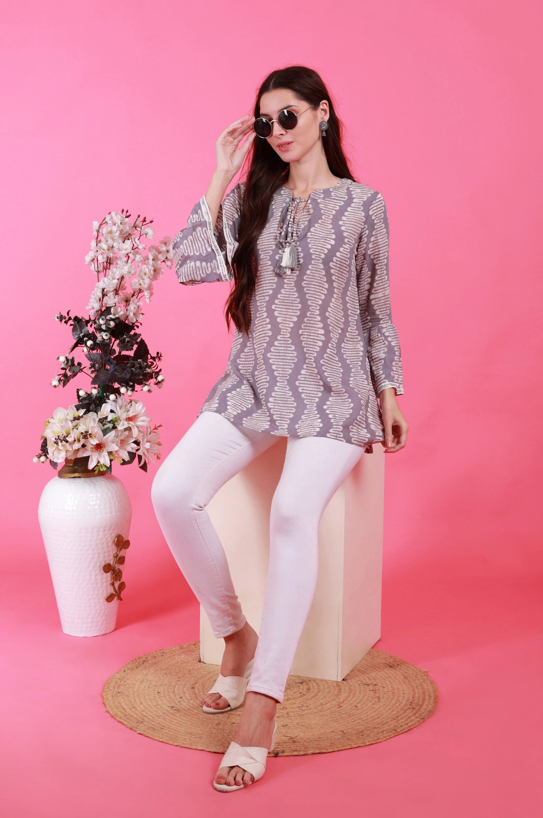 Batik Grey Sky Tunic