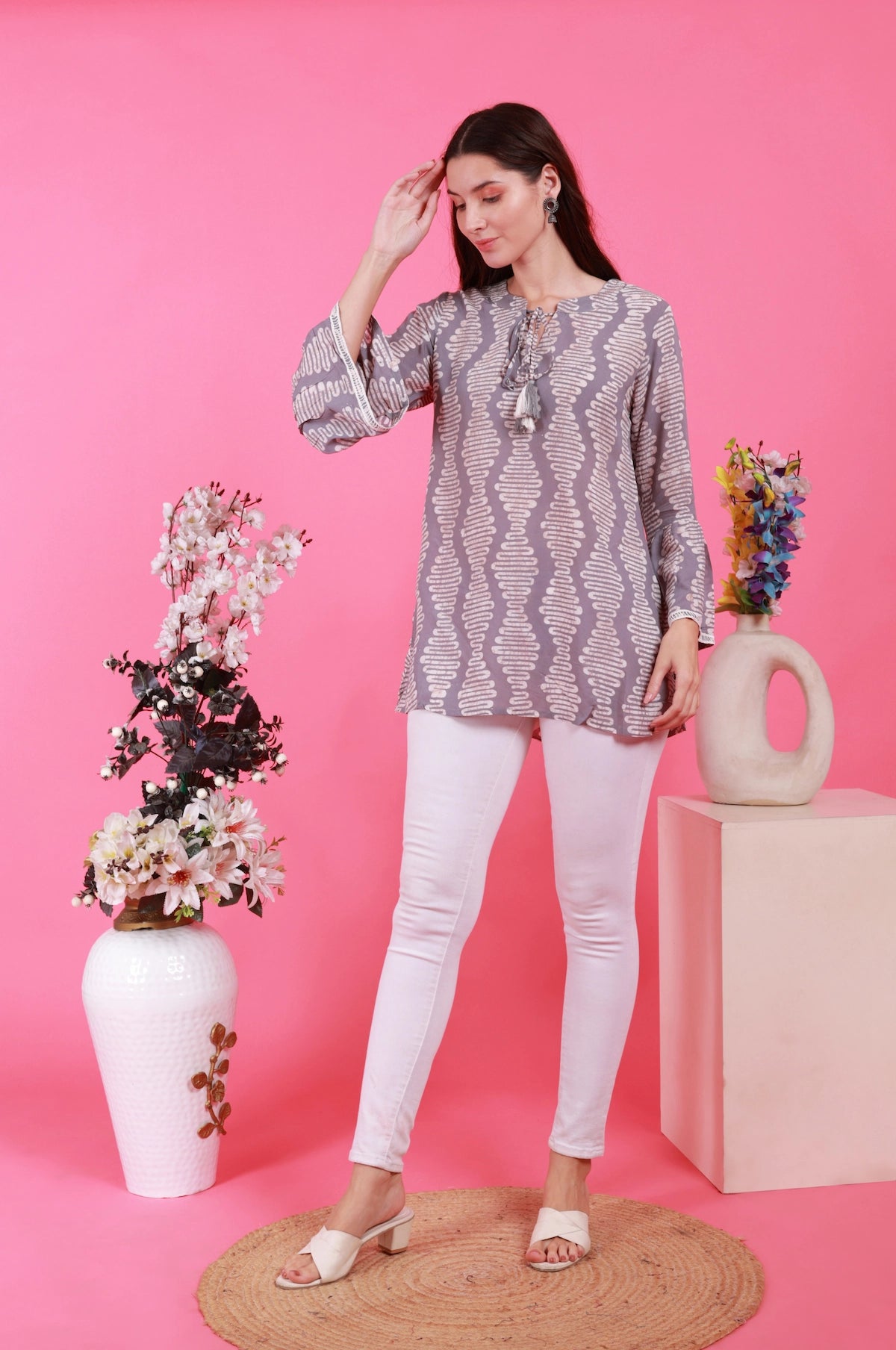 Batik Grey Sky Tunic