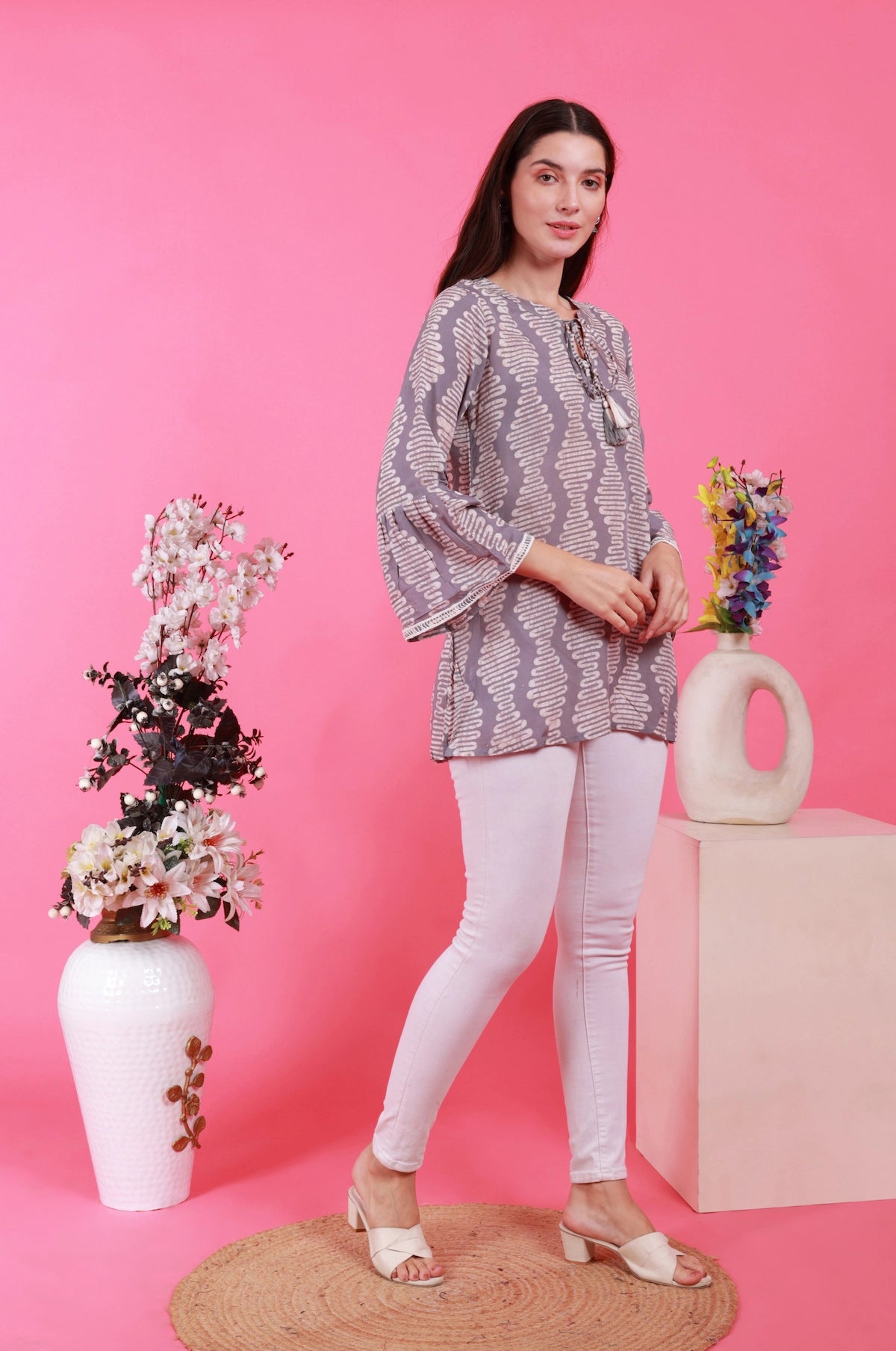 Batik Grey Sky Tunic