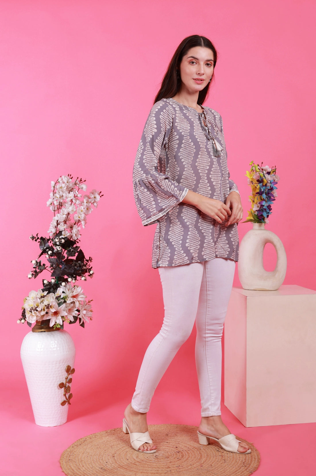 Batik Grey Sky Tunic