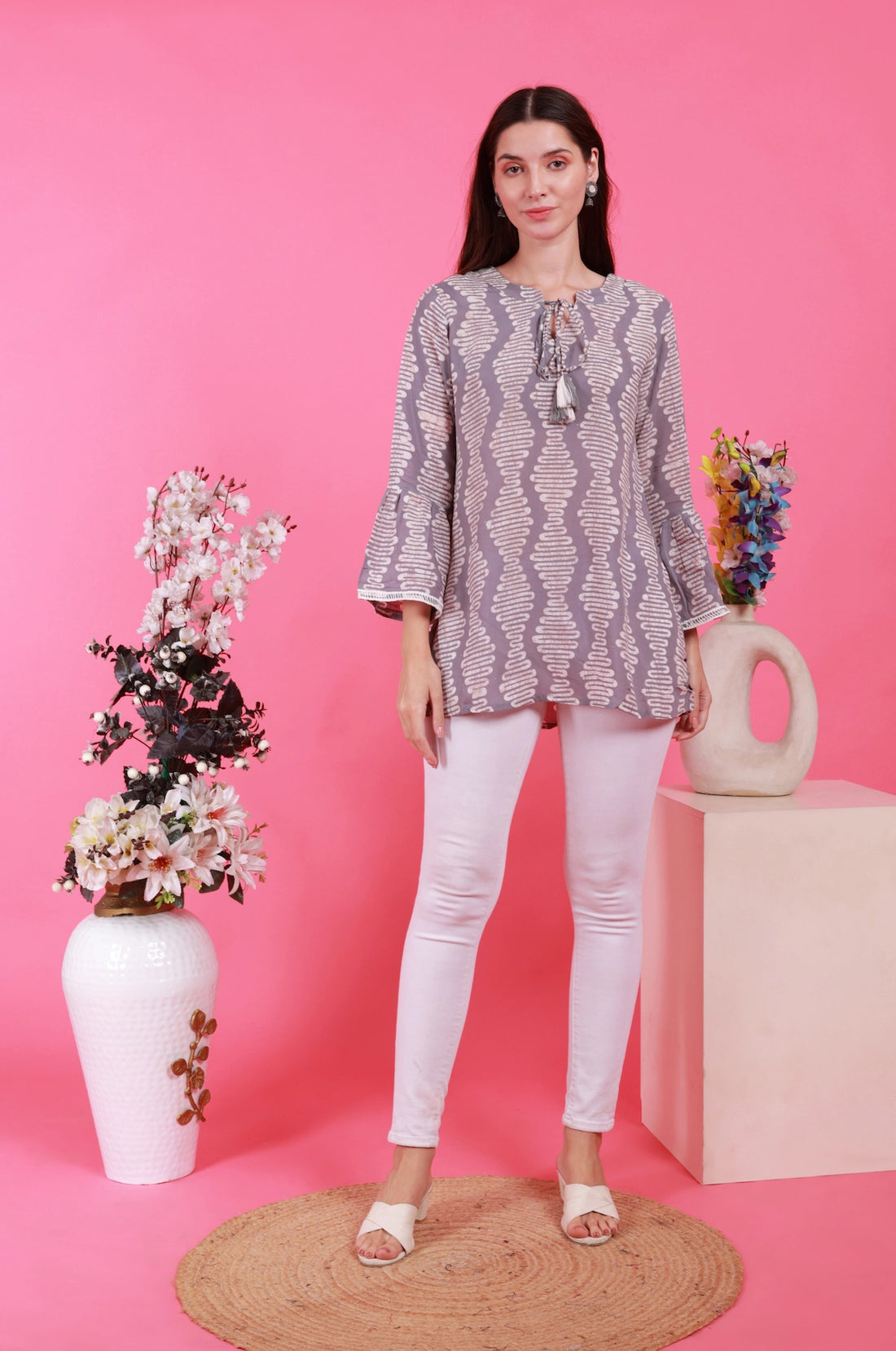 Batik Grey Sky Tunic