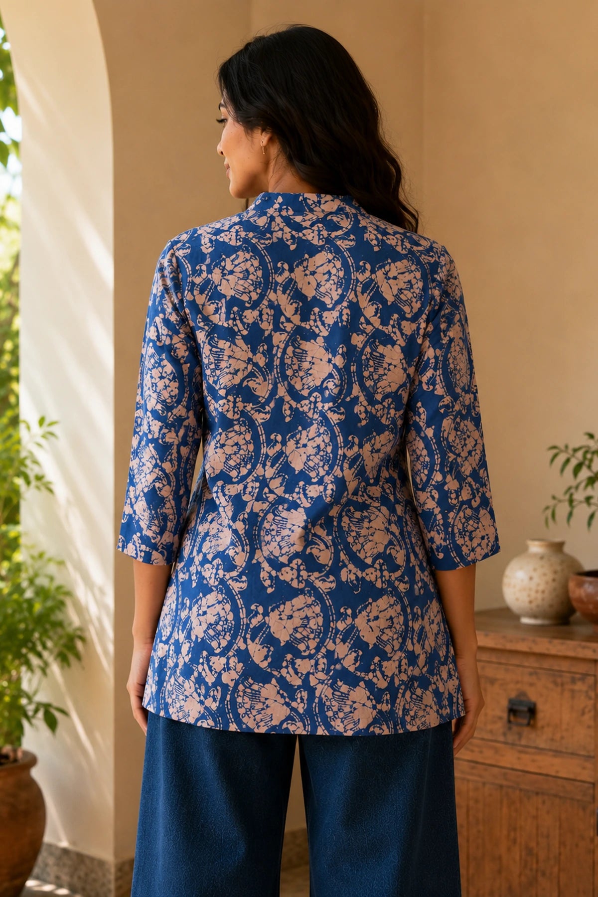 Sky Haze Dual Tone Tunic