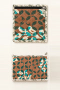 Brown Teal Leaf Little Gift