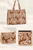 Brown White Floral