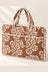 Brown White Floral