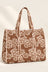 Brown White Floral