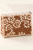 Brown White Floral