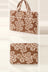 Brown White Floral