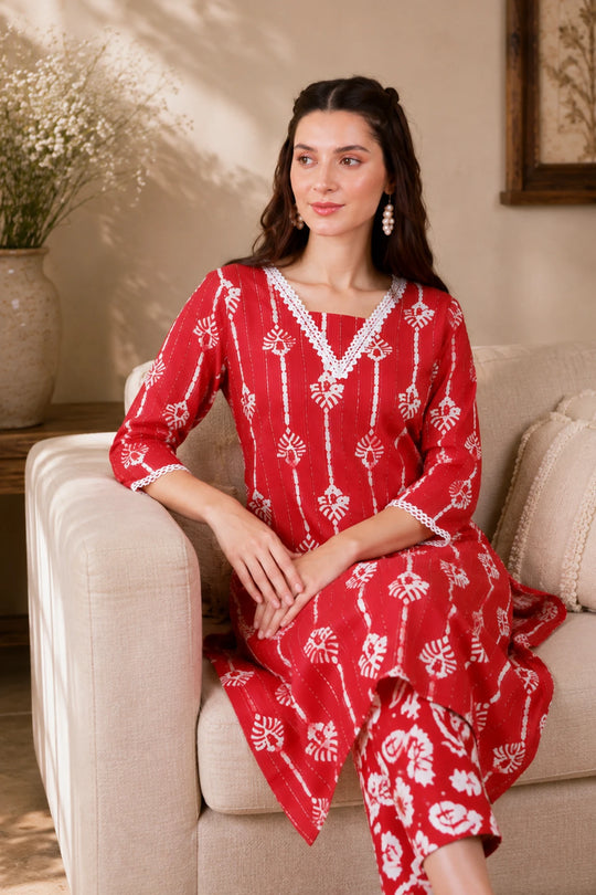 Batik Noor Suit Set, detail