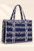 Indigo Ikat Stripe