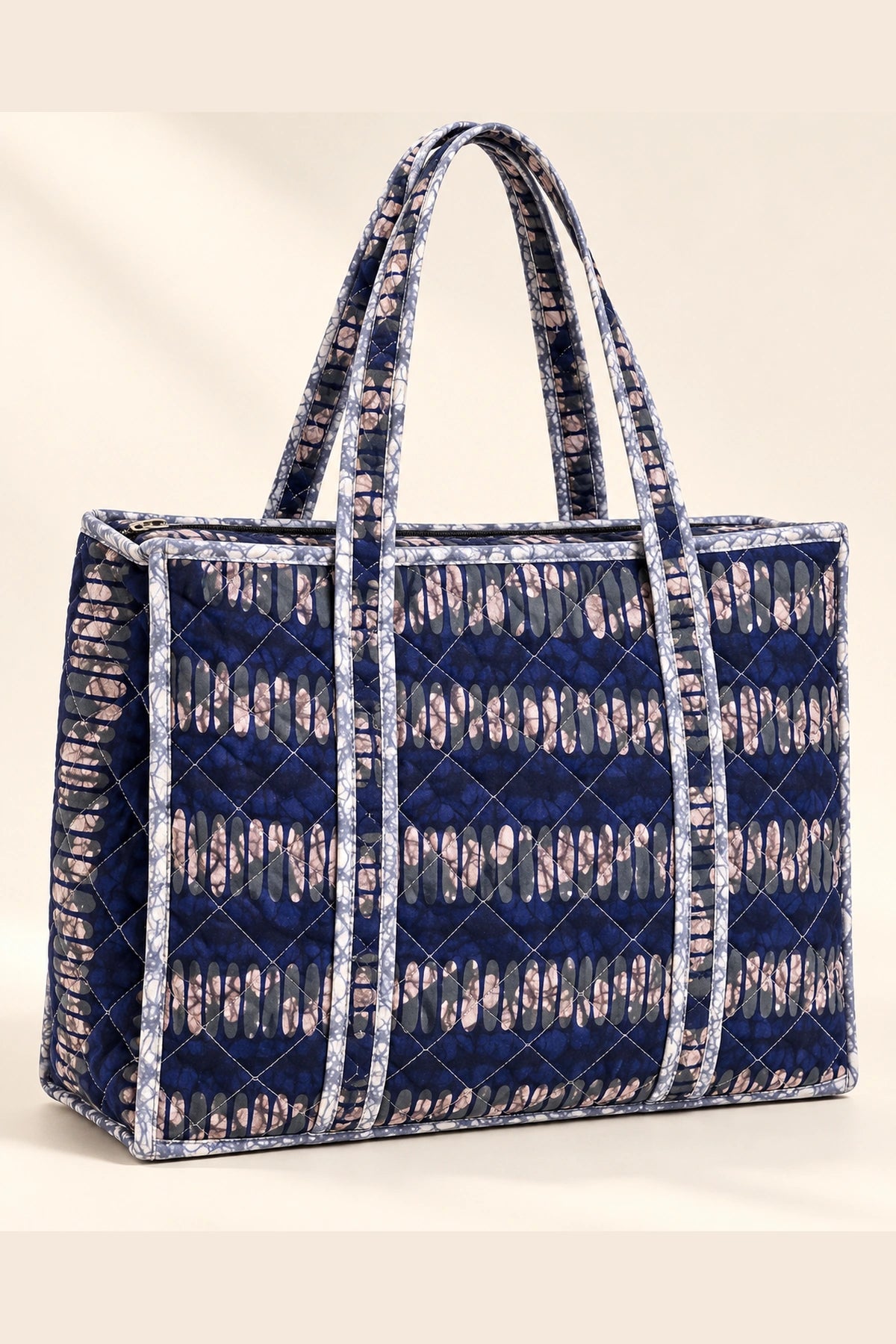 The Everyday Set in Indigo Ikat Stripe