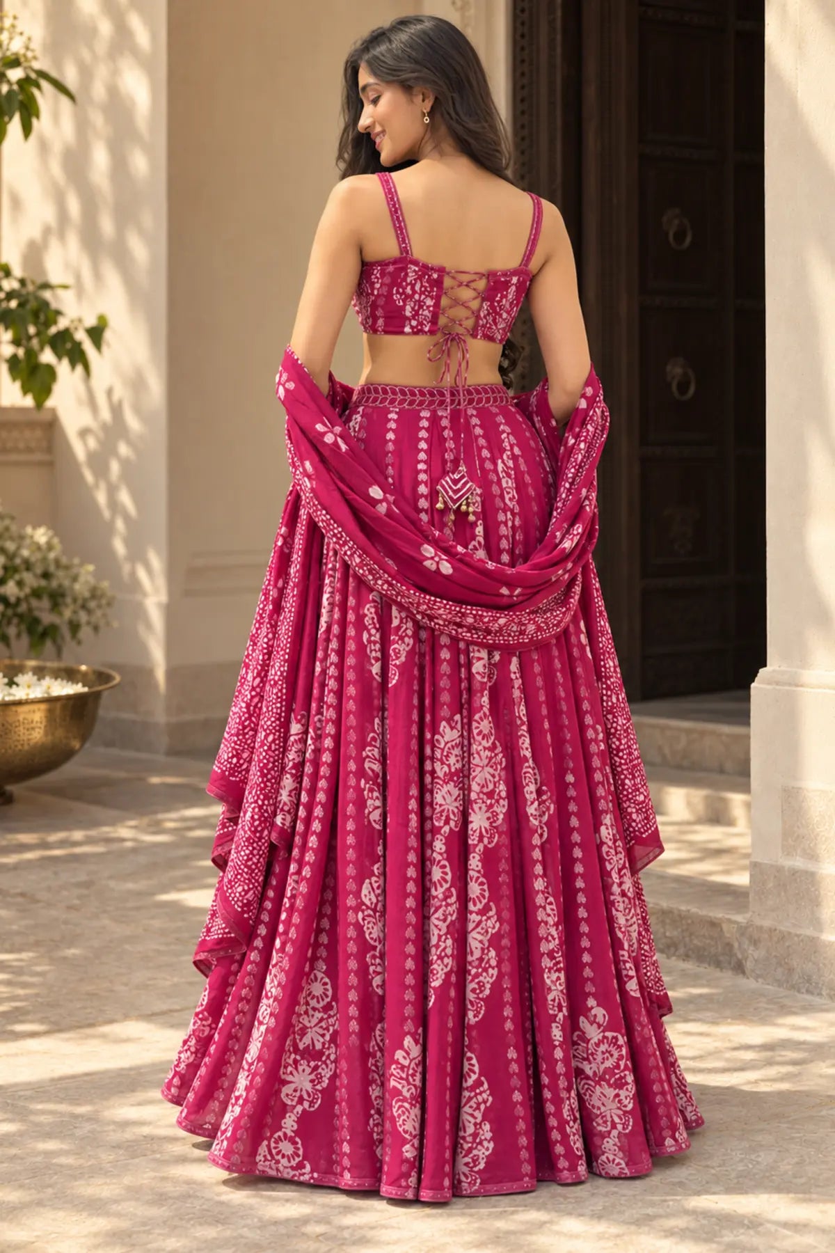 Kira Batik Drape Saree Set – fabric detail | handcrafted batik ethnic wear for women | Shades of You