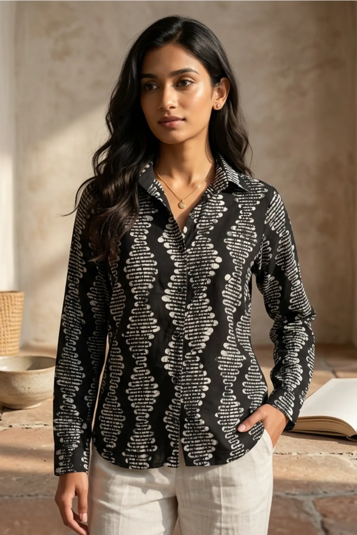 Midnight Rhythm Modal Shirt