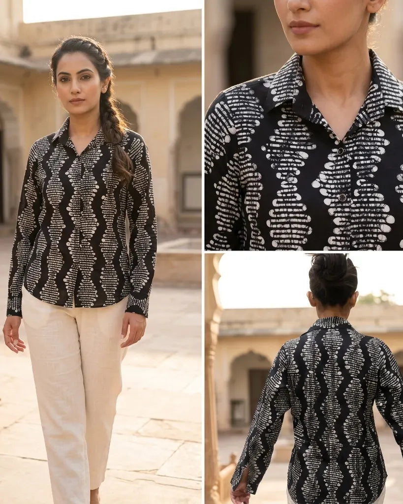 Midnight Rhythm Modal Shirt
