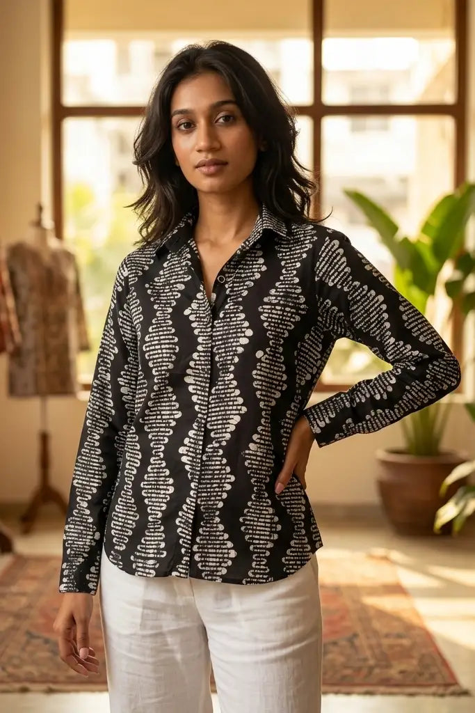 Midnight Rhythm Modal Shirt