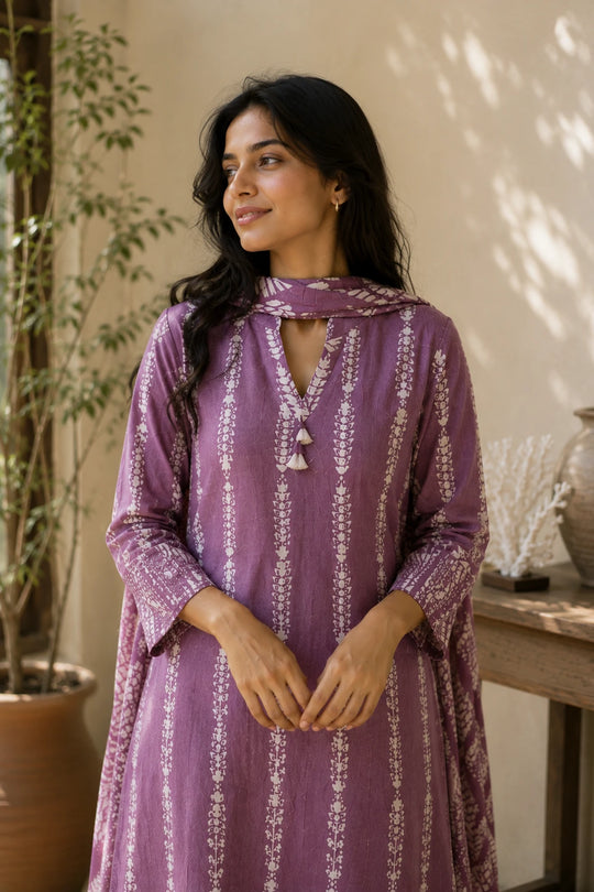 Lava Bloom Modal Kurta Set, detail